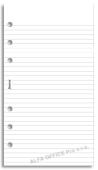 Náhradní vložka do diářů Filofax - osobní / papír linkovaný / 30 listů