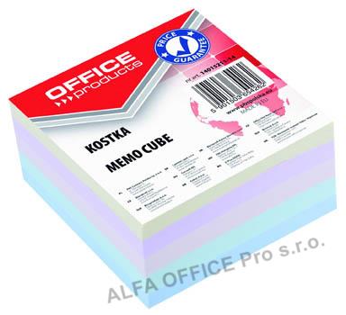 Záznamní kostka barevná Office Products - 8,5 cm x 8,5 cm x 4 cm / lepená vazba