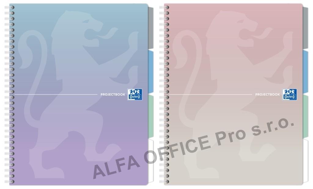 Blok Oxford Projectbook A4 - čtvereček / 80 listů