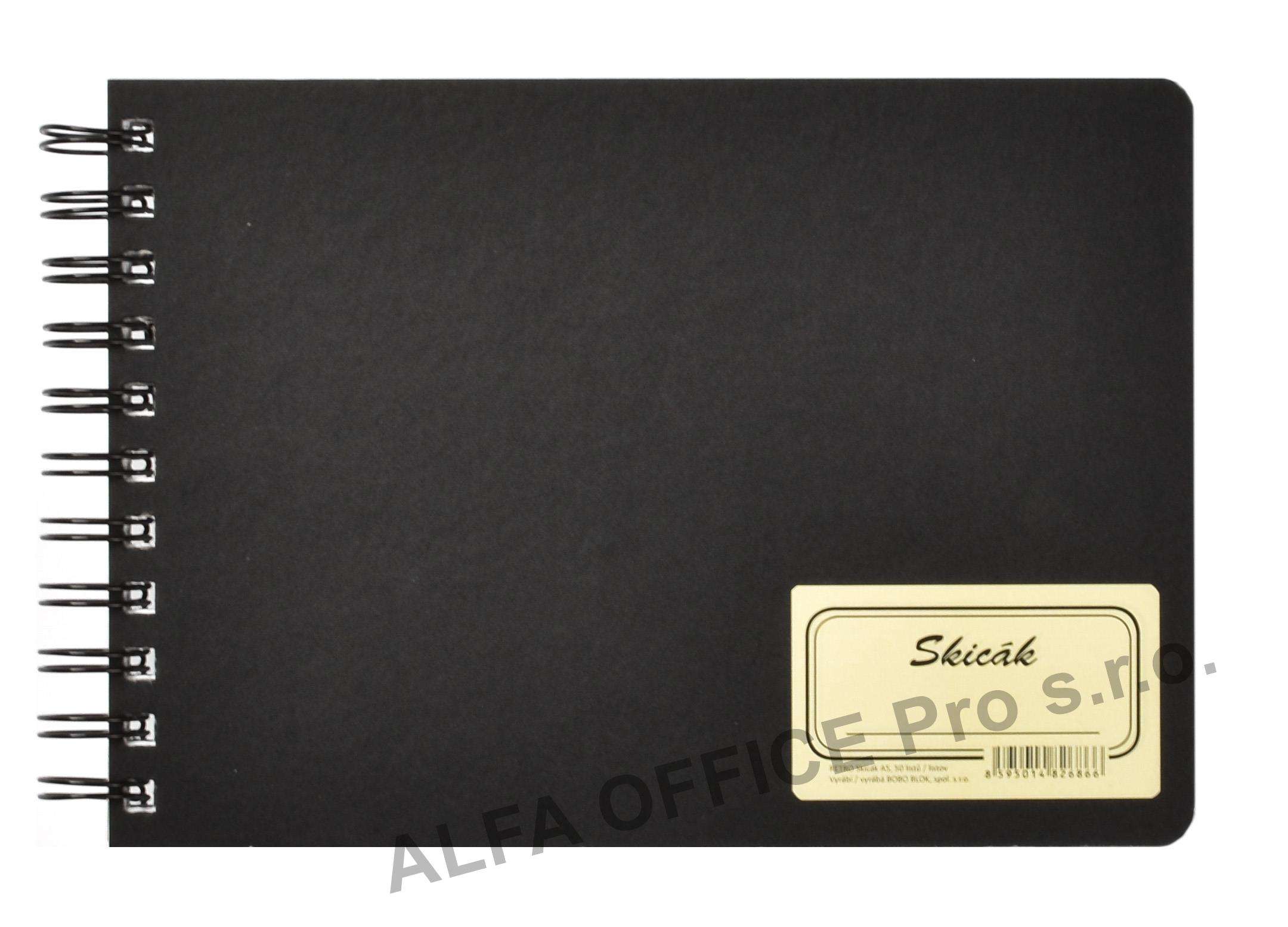 Skicák Retro BOBO - A5 / 50 listů