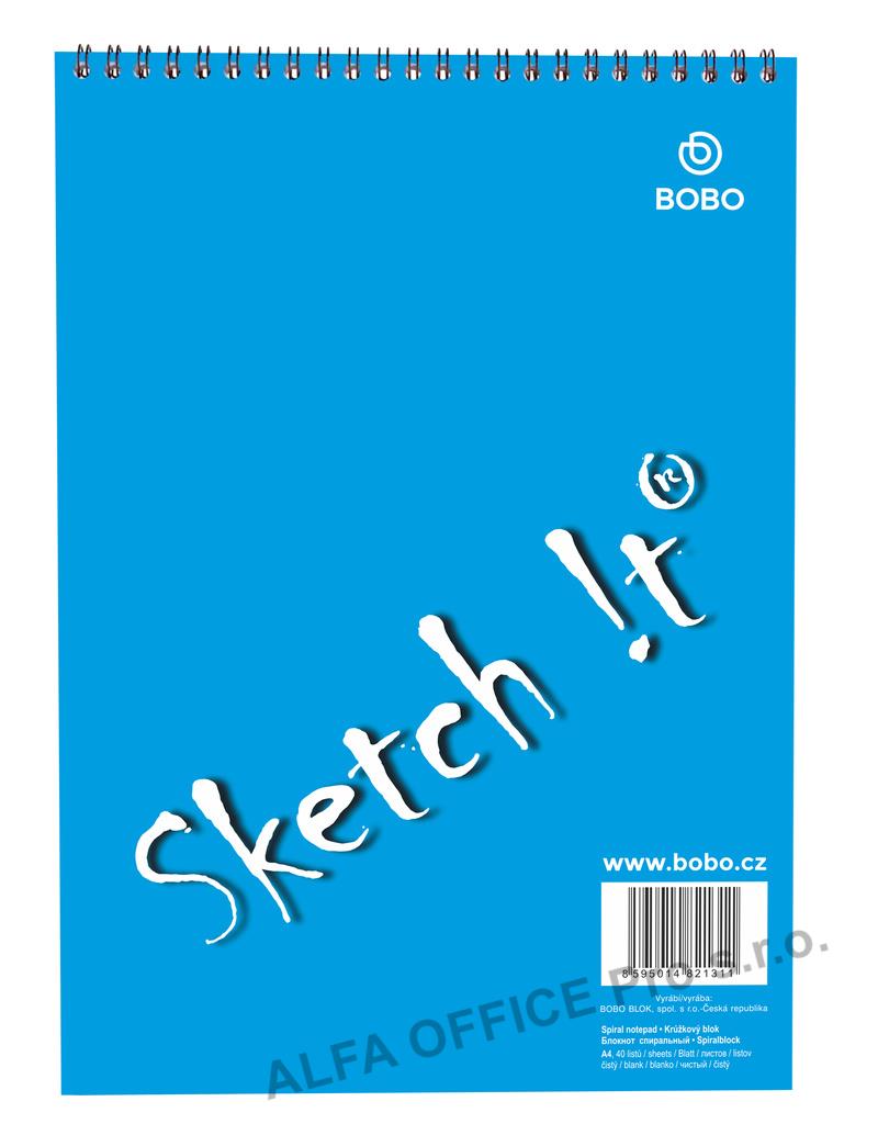 Blok BOBO s horní vazbou - A4 / čistý