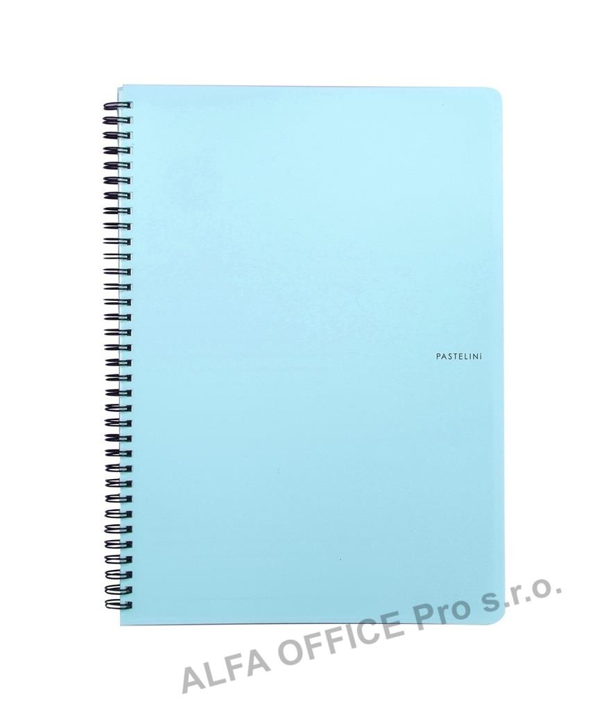 Blok kroužkový PASTELINi - A4 / linka / modrá