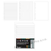 Náhradní náplň do kroužkových záznamníků VERDE Karis - A4 / 90 listů