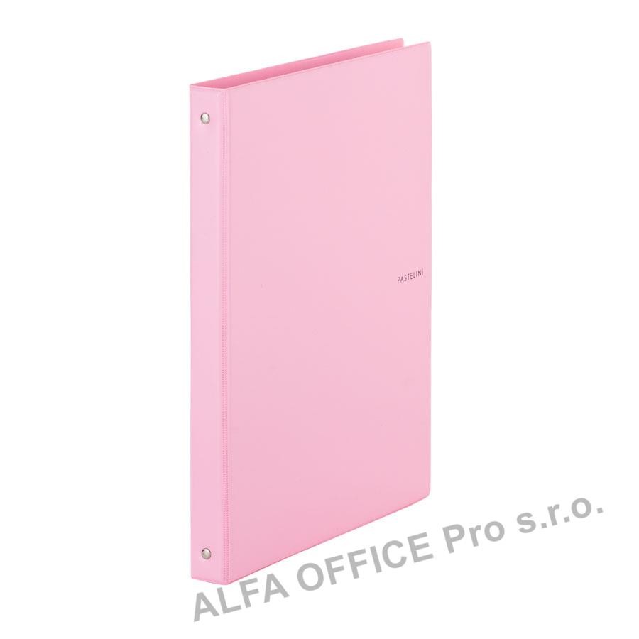 Kroužkový záznamník Karis PASTELINI - A4 / růžová