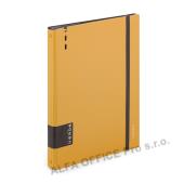 Kroužkový záznamník VERDE Karis A4 - 90 l / hořčicová