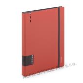 Kroužkový záznamník VERDE Karis A4 - 90 l / cihlová