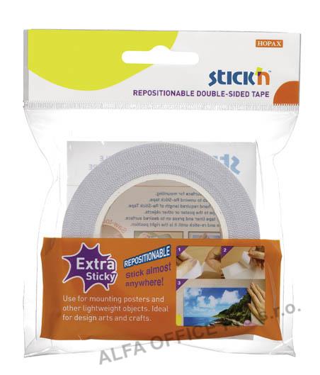 Lepicí páska oboustranná snímatelná Stick´n by Hopax - 12 mm x 12 m