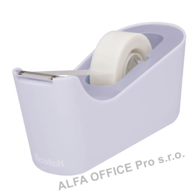 Stolní odvíječ lepicí pásky Scotch® C-18 - levandulová