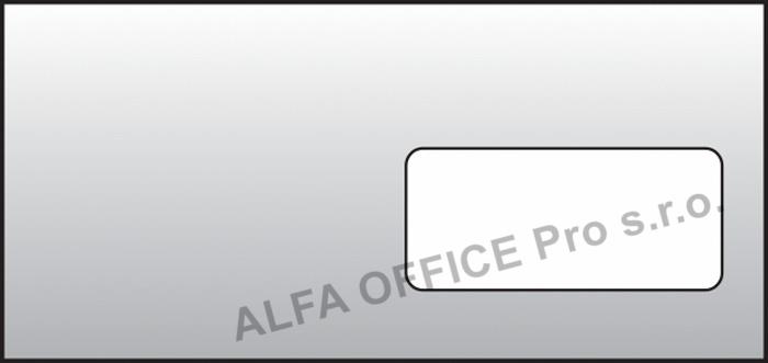 Obálky DL samolepicí - okénko vpravo / 50 ks