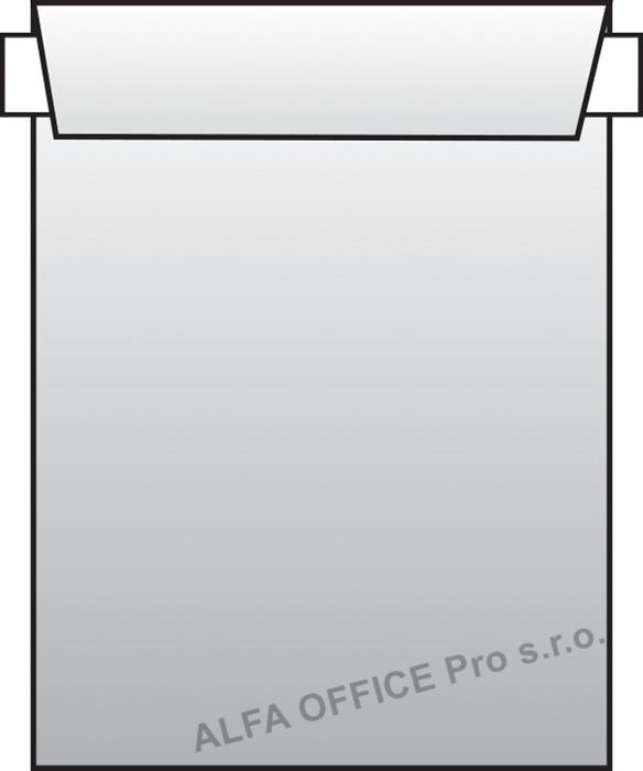Obchodní tašky C4 samolepicí recyklované s krycí páskou - 250 ks