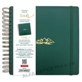 Fotoalbum Luxi - 21 x 21 cm / láhvově zelená hory