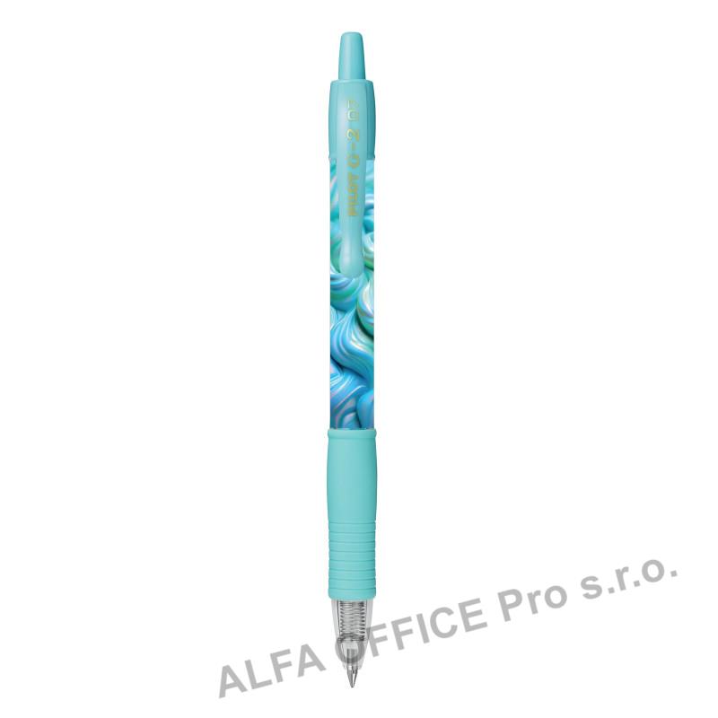 Gelový roller Pilot G-2 Flow 0,7 - modrá / modrá náplň