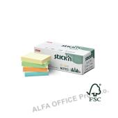 Samolepicí bločky Stick´n by Hopax FSC - 38 x 51 mm / 12 x 100 l / mix pastel