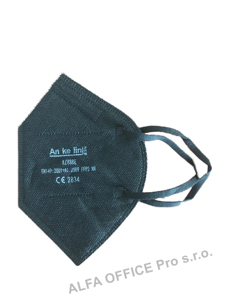 Obličejová maska (respirátor) FFP2-NR/ černá