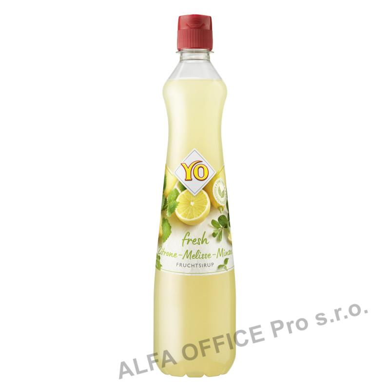 Sirup YO - citron, meduňka a máta / 700ml