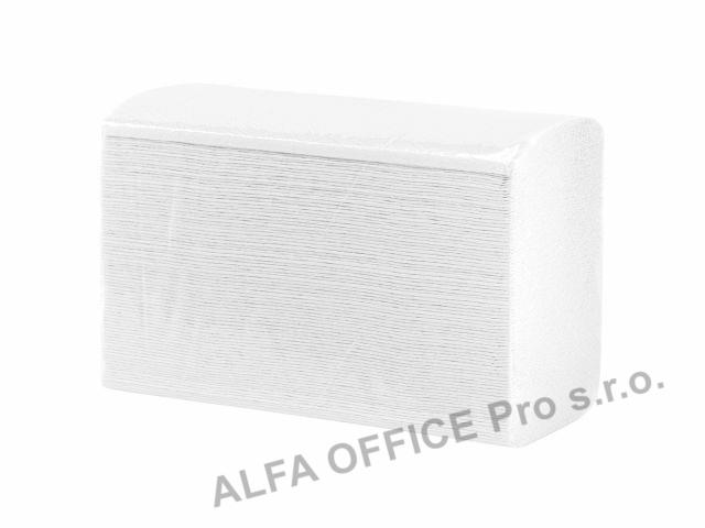 Ručníky papírové skládané Z-Z TOP SLIM bílé / 1-vrstvé / 200 ks