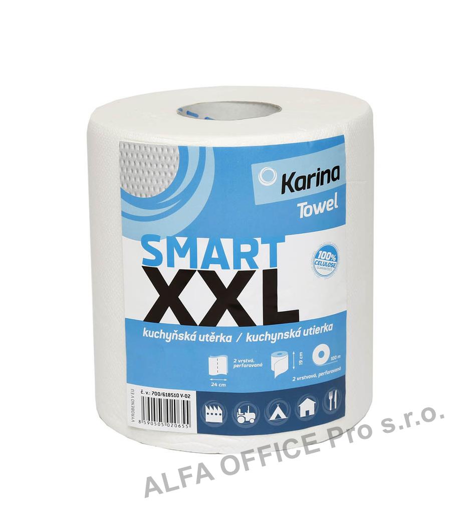 Karina papírové utěrky v roli Smart XXL 2-vrstvé 100 m