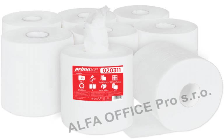 Papírové ručníky v rolích PrimaSOFT MAXI - 2 vrstvé / 110 m