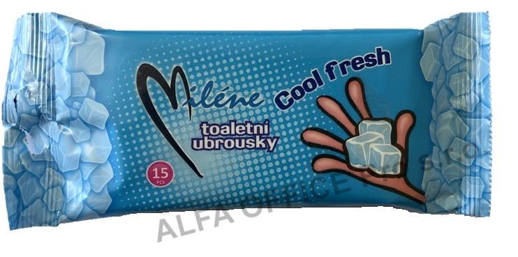Miléne Cool fresh vlhčené ubrousky 15ks