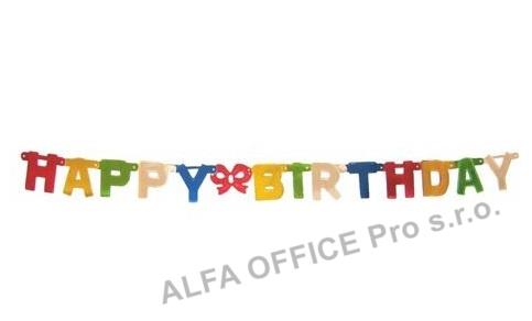 Girlanda Happy Birthday - 1,5 m