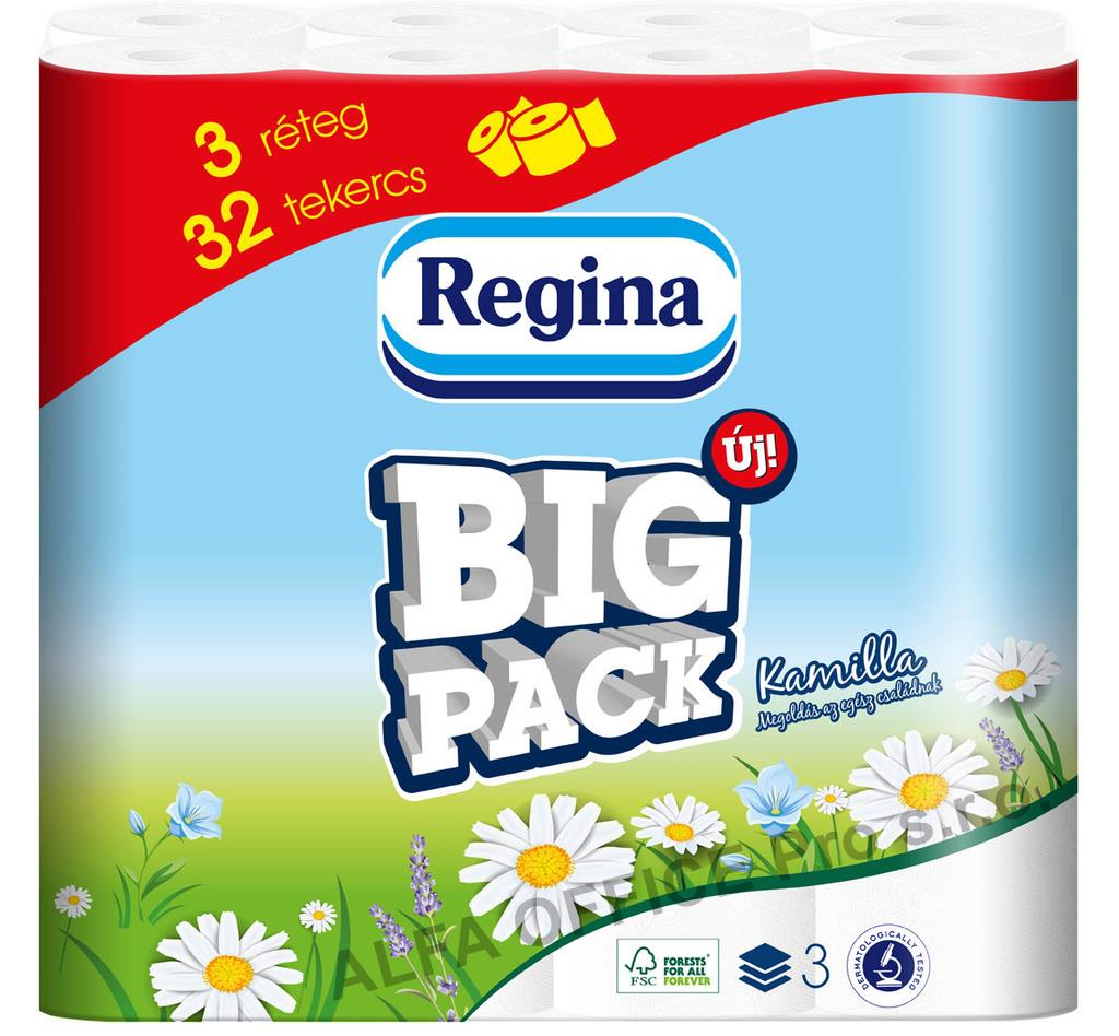 Papír toaletní BiG PACK s vůní kamilky a potiskem 3-vrstvý / 32 ks