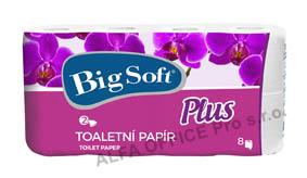 Papír toaletní Big Soft Plus 2-vrstvý / 8 ks