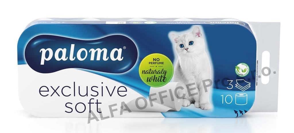 Papír toaletní Paloma Exclusive 3-vrstvý / 10 ks