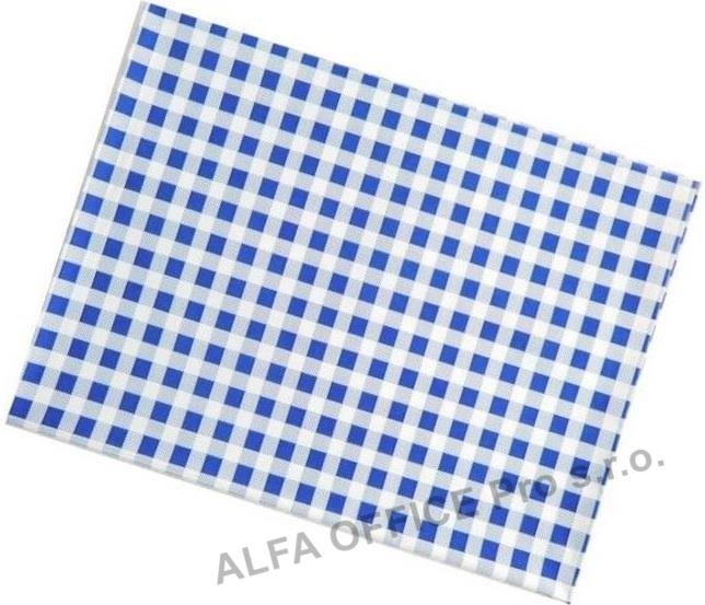 Ubrus PVC - 65 x 50 cm / modré káro