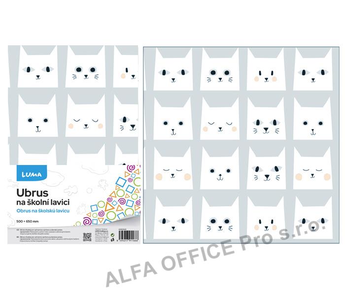 Ubrus na školní lavici - zvířátka
