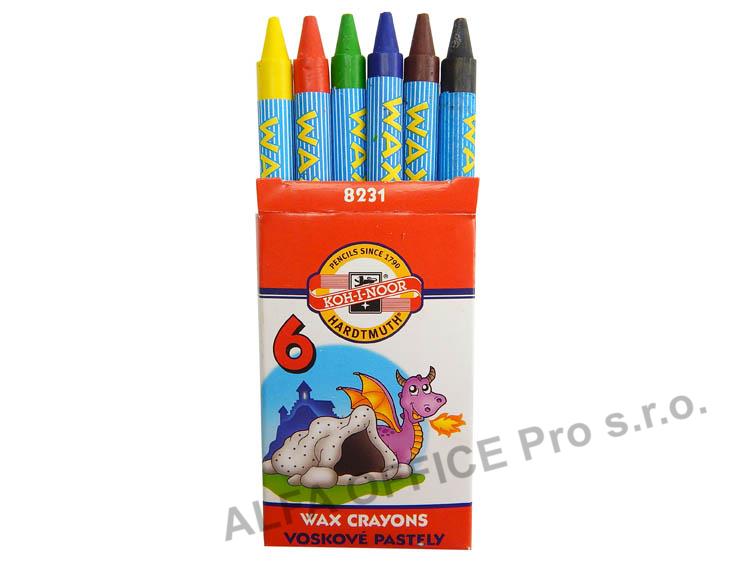 Pastelky voskové - 6 barev