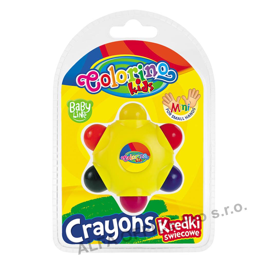 Voskové pastelky Colorino STAR - 6 barev / věk 2