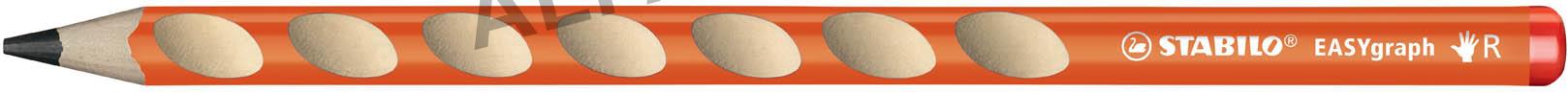 Tužka STABILO® EASYgraph - HB / pro praváky / oranžová