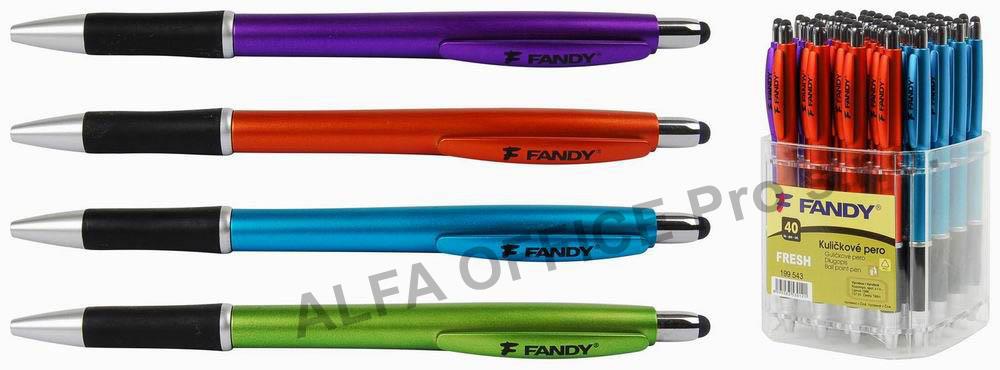 Kuličkové pero Fresh se stylusem - barevný mix