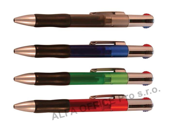 Kuličkové pero AEV1920 čtyřbarevné - barevný mix
