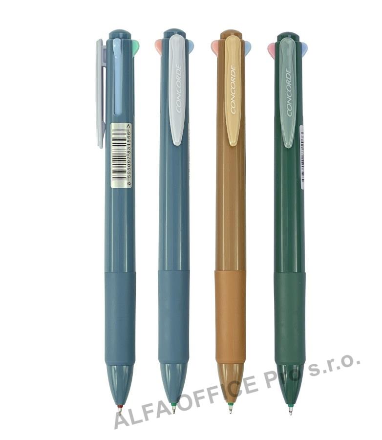 Kuličkové pero CONCORDE Quatro - barevný mix