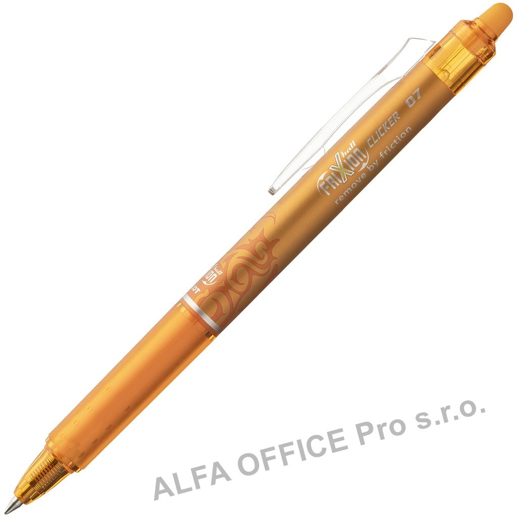 Roller Pilot FriXion Clicker 0,7 mm - oranžová