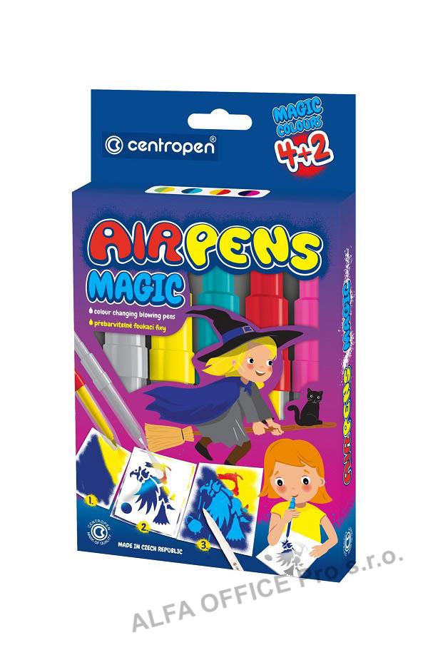 Foukací fixy Centropen AirPens 1549/4+2 - Magic / sada 5 + 1 ks