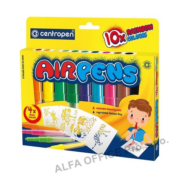 Foukací fixy Centropen AirPens 1500/10 - Rainbow / sada 10 ks
