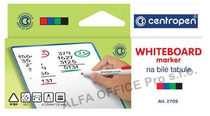 Značkovač Centropen 2709 stíratelný - sada 4 ks