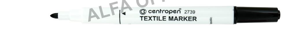 Značkovač Centropen 2739 na textil - černá