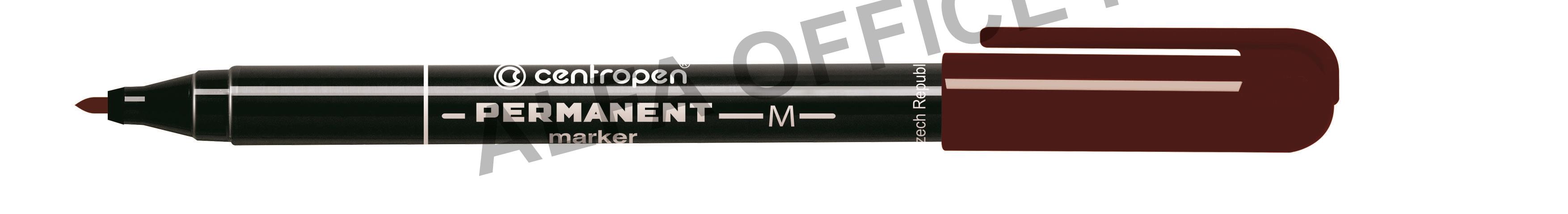Popisovač Centropen Permanent 2846 / hnědá