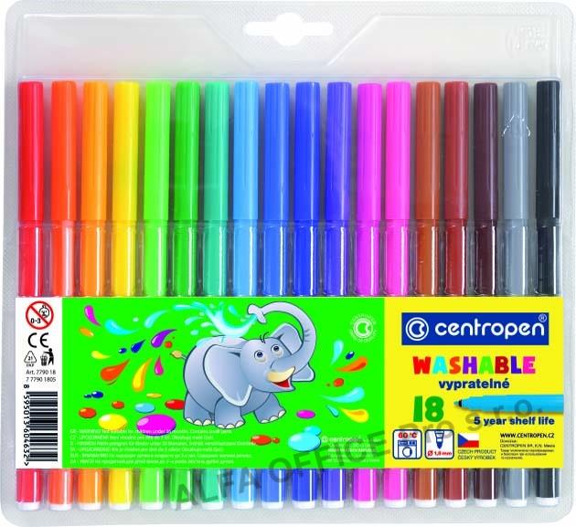 Popisovače Centropen 7790/18 - sada 18 ks