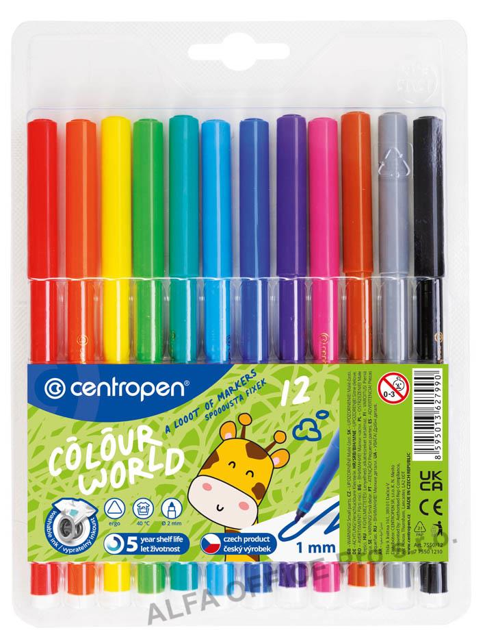 Popisovače Centropen 7550/12 - sada 12 ks