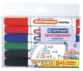 Značkovač Centropen 8559 stíratelný - sada 5 + 1