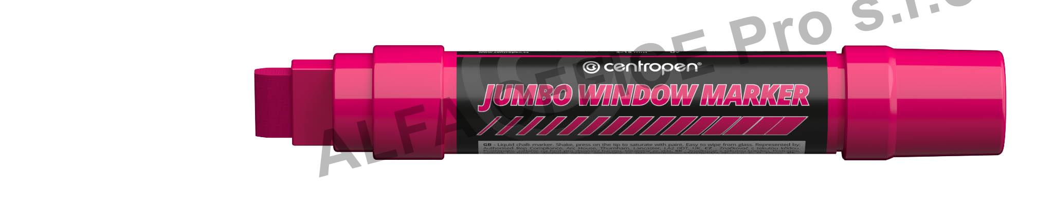 Značkovač Centropen 9120 JUMBO WINDOW - FLUO růžová