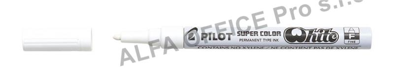 Popisovač Pilot Super Color - bílá / F / 1 mm