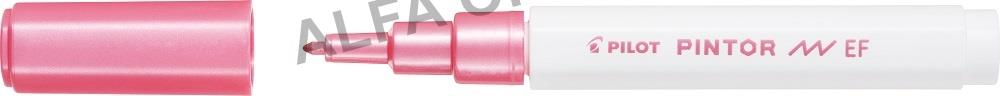 Popisovač Pilot Pintor EF / metalická růžová