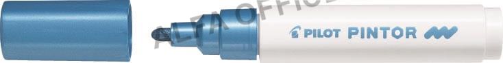 Popisovač Pilot Pintor M / metalický modrá