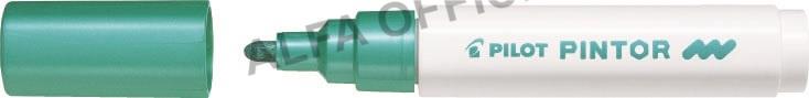 Popisovač Pilot Pintor M / metalický zelená