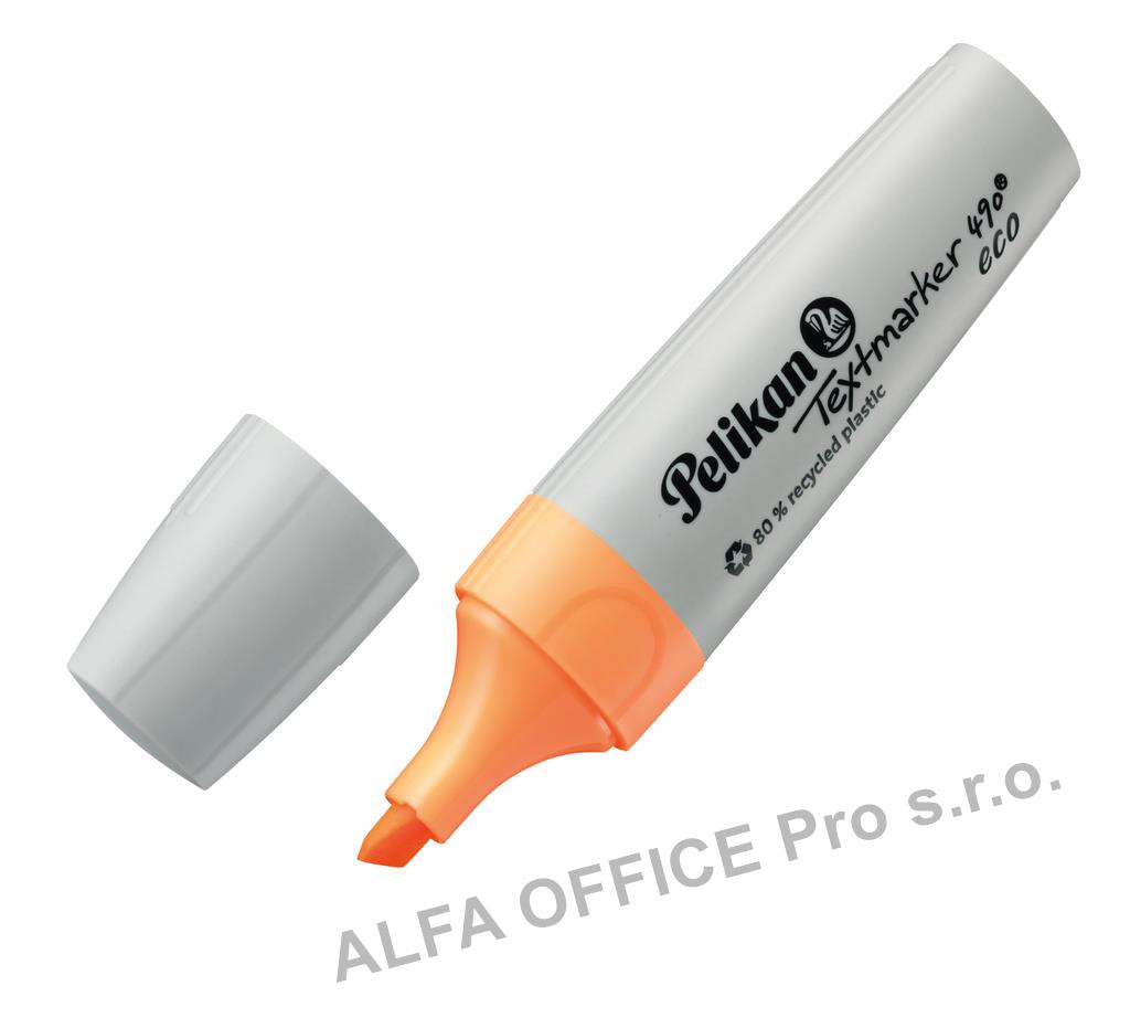 Zvýrazňovač Pelikan 490 ECO NEON / oranžová